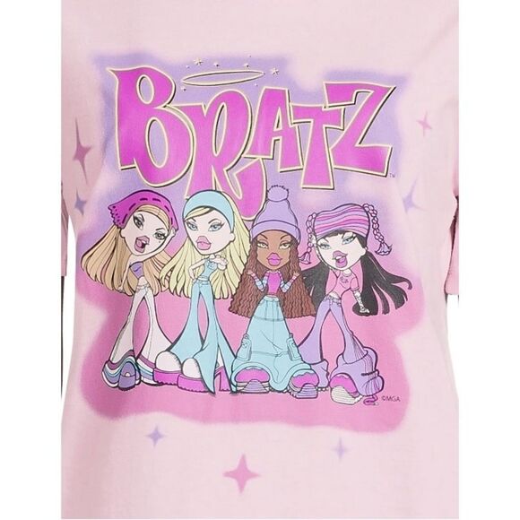 Women’s Juniors' Bratz Graphic Tee with Short Sleeves, Size M - Picture 6 of 6